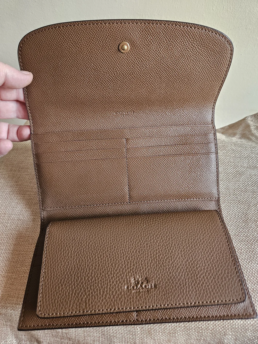 Coach Mollie Signature Canvas Tote W/Checkbook Wallet - Picture 8 of 16